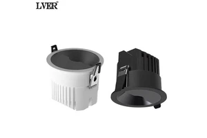 Hill Spotlight Embedded Anti-Glare Tricolor LED Wall Washer 12W SMD PC Ceiling Downlight IP44 3-Year Warranty Very Narrow Frame