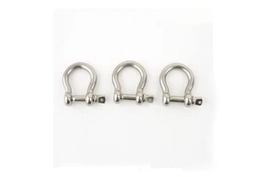 D-Shape Security Shackles Stainless Steel US Type Bow Shackles With Screw Pin