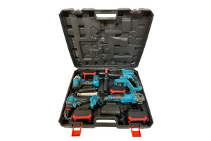 Customisable 21V Electric Cordless Drill Rechargeable Lithium Brushless Impact Wrench with Stainless Steel Pick OEM Tool Set