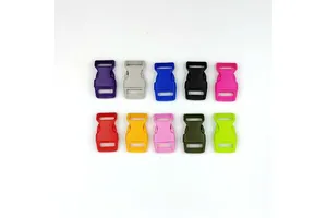 Wholesale Outdoor Circular Release Adjustable Recycled Plastic Buckle 1.5cm Bag Buckle a Circular Side Release Buckle