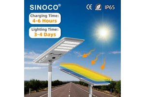 Solar IP65 Rated Aluminum Led Street Light with DC Power Supply for Road & Garden Use RoHS Certified