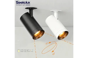 New Arrival Modern IP44 CCT Recessed Adjustable Zoomable Spotlight 15W/24W/35W Dimmable AntiGlare COB LED Ceiling Indoor