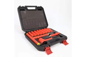 12pcs 1000V Insulated 1/2''DR. Reversible Ratchet Set Electrician Tool Set