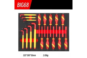 AOT VDE 1000V CR-V Insulated Tool Set IEC60900 Certified Hand Operated Electrician Kit Screwdrivers Pliers Wrenches OEM