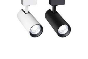 111V-240V Dimmable LED Aluminum Track Light Color-Temperature Adjustable Spotlight for Clothing Stores Museums Wedding Events