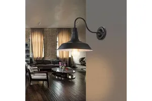 Cross-border loft, retro industrial wall lamps, outdoor balcony, staircase, nostalgic ironwork, American pot LIDS, corrugated