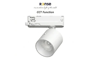 RONSE Lighting Supplier Aluminum Housing 12w 4 Wires 3 Phases Rail Spot Light Anti Glare Cob Chip Led Track Light