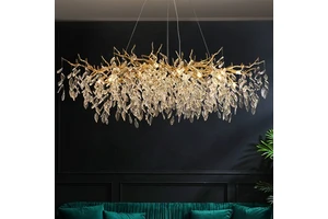 Luxury Home Decoration Living Room Hang Lamp K9 Crystal Lobby Modern Led Crystal Chandelier Lighting Pendent Light Pendant Lamp