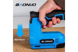 Factory Custom Handheld Cordless Electric Mini Convenient Nail Gun Connect and Fasten Woodworking Nail Gun