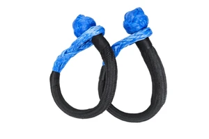 High Strength 18000kg Soft Shackles with Diamond Braid 10mm*56cm for Trailers Emergency Tools