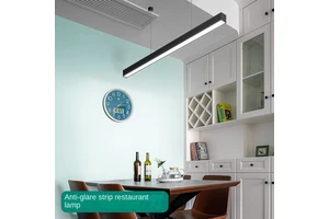 LED Strip Office Pendant Light Anti-Glare Honeycomb Grille Aluminum Linear Light 6000K CRI 90 Meeting Rooms Supermarkets Factory