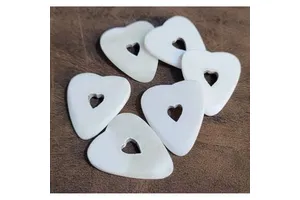 Custom Logo White Bone Design ABS Electric Guitar Picks Musical Instrument Accessories