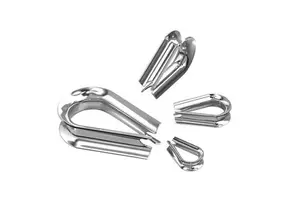 High Quality Stainless Steel Wire Rope Thimble Sleeve Triangle Ring Chicken Heart Ring