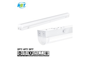 Led Shop Light Strip Linear Hanging Lights 4FT 8FT 15-100W 1300Lm 5CCT&WATT Architectural Tube Batten Fixture Pendant Lamp IP20