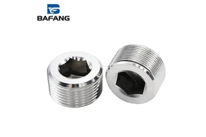 NPT Male Plug Stainless Steel Socket Hex Thread Pipe Plug Hex Countersunk Head Plug Pipe Fitting