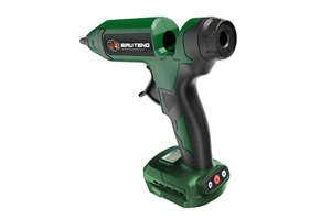 Professional DIY Grade 18V Cordless Hot-Melt Glue Gun Plastic 7/16 Diameter Adjustable Temperature Lithium Battery 1 Year 11in