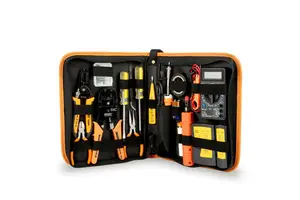Hot Sale 17pcs Hand Operated Electrician Tool Set with Hard Case OEM Customizable Chrome Vanadium Steel 3-Year Warranty