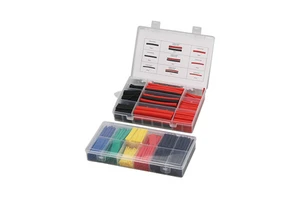 625pcs Black Thermal Heat Shrinkage Insulated Sleeve Heat Shrinkage Tube Set