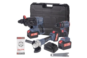 Brushless Hammer Angle Grinding Machine Electric Pick Impact Drill Rechargeable Lithium Battery Tool Set Electric Drill