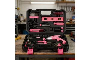 Practical 135 Piece Electric Drill Tool Kit with Various Attachments for Hardware Maintenance