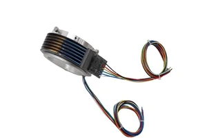 Separated slip ring rotary joint electrical connector split slip ring rotating connector