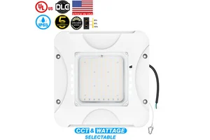 Led Gas Station Lights Us Stock Dlc Cct&power Adjustable 150w Lighting for Gas Station Canopy Lights, Garage