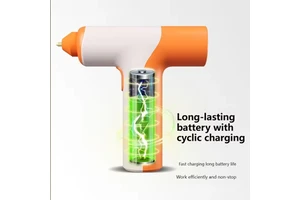 Cordless Lithium-Ion Industrial Grade Plastic Hot Glue Gun DIY Attractive Design for Crafting and Adhesion Applications