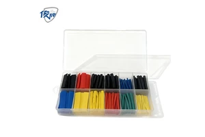JUNPAI Assorted 280pcs Heat Shrink Polyolefin Sleeves PE Insulation Tubes Kit 10mm ID 2:1 Ratio 1KV Voltage Cable