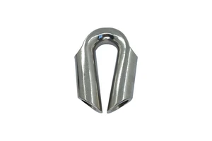 Wire Rope Accessories Stainless Steel Tube Thimble Marine Grade