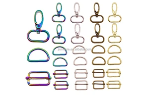 Purse Bag Making Hardware Set Swivel Hook With D Ring and Triglide Slide Buckle Kits Wholesale