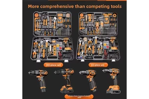 Tool Set Household Electric Toolbox Electrician Full Set Combination Vehicle Electric Drill Multifunctional Hardware Maintenance