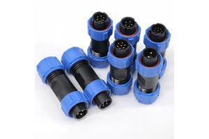 Linconn SP13 P13 Circular Straight Male/Female Adapter Plastic IP68 Automotive Outdoor Watertight Electrical Connector