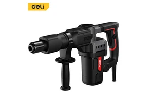 Deli EDE-DG5-2E Red Power Tool Electric Pick Heavy Duty High Power Through Wall Impact Concrete Slotting Multi-functional
