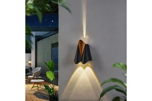 LED Outdoor Waterproof Wall Lamp, One Beam Spotlight, Airplane Shape, Decorative Light for Pub, Bar, Cafe, Billiard Room