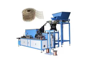 Automatic High Speed 2800 Psc/Min Pneumatic Nail Gun Motor Coil Nail Wire Collated Making Machine