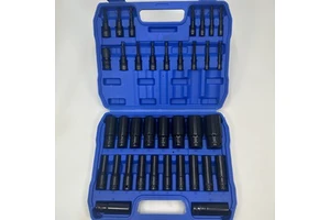 36PC High Carbon Steel Sleeve Tool Set Metric English Auto/Car Repair Complete Set with Plastic Case