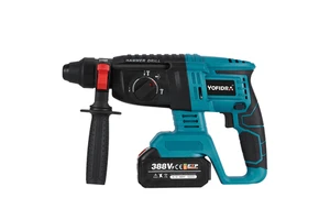 220V Cordless Impact Drill Brushless Electric Hammer Multifunctional Rotary Electric Pick 26mm 1680W for 18V Battery