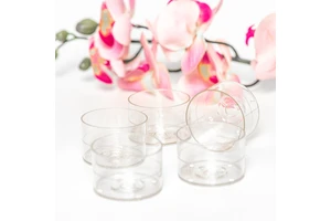 Factory Wholesale Environmental protection Plastic Round Tealight Lamp Cup in Stock