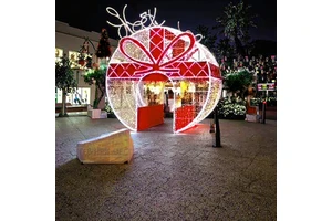 Commercial 3D Illuminated Contour Lights IP65 - Custom Outdoor for Parks and Shopping Centers Holiday Displays