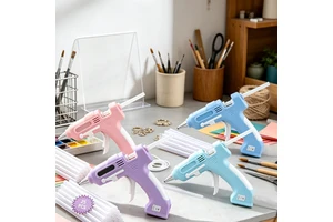 Don Feliz Portable Cordless Hot Glue Gun USB-C Rechargeable with 25 Glue Sticks for Ages 12+ Made China Arts Crafts Home Repairs