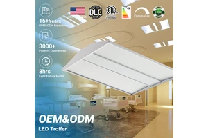 Low Power School Hospital Corridor Office Indoor Lighting 2x2 2x4 27w 36w 40w 50w Led Troffer Light