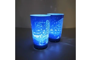 Energy-Efficient Luminous Plastic Cup LED Illumination for Carnival Night Club Diwali Celebrations Liquid-Activated Glass Cups