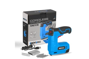 Lithium Battery Powered Brad and Staple Cordless Electric Wireless Stapler Nail Gun for Woodworking and Home Use