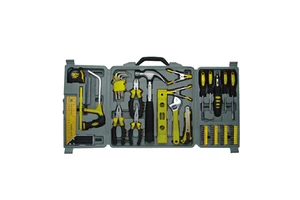 Multi-function 69PCS Hardware Household Hand Tool Kit Set,Screwdriver, Pliers,Adjustable Wrench,Saw,Level,Knife