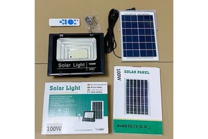 2025 Premium Outdoor IP67 Waterproof Solar LED Floodlight Aluminum Body with Solar Panels Premium Solar Flood Lights