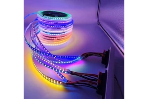 LED 12V 24V Linear Light Strip Lamp Flexible Soft 8mm 120d 2835 Red Blue Green Pink Golden Yellow Warm Pure Natural White Tape
