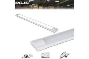 20W 40W 60W IP40 Rated Dimmable 3000-6500K Color Temp Surface Mounted LED Linear Light for Office Building Lighting