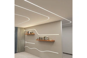 Aluminium Channel for LED Strips with Cover Modern Wall Light Aluminum Groove Linear Lamp