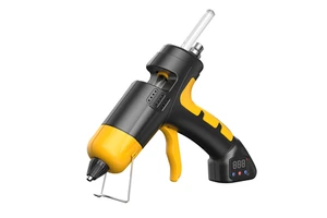 60W Cordless Hot Melt Glue Gun with Digital Display Temperature Adjustable 7mm Lithium Battery Wireless Repair Tool DIY Grade