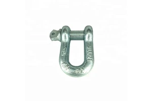 GB Galvanized and Stainless Steel D-type Shackle U-shaped Shackle Heavy-duty Shackles